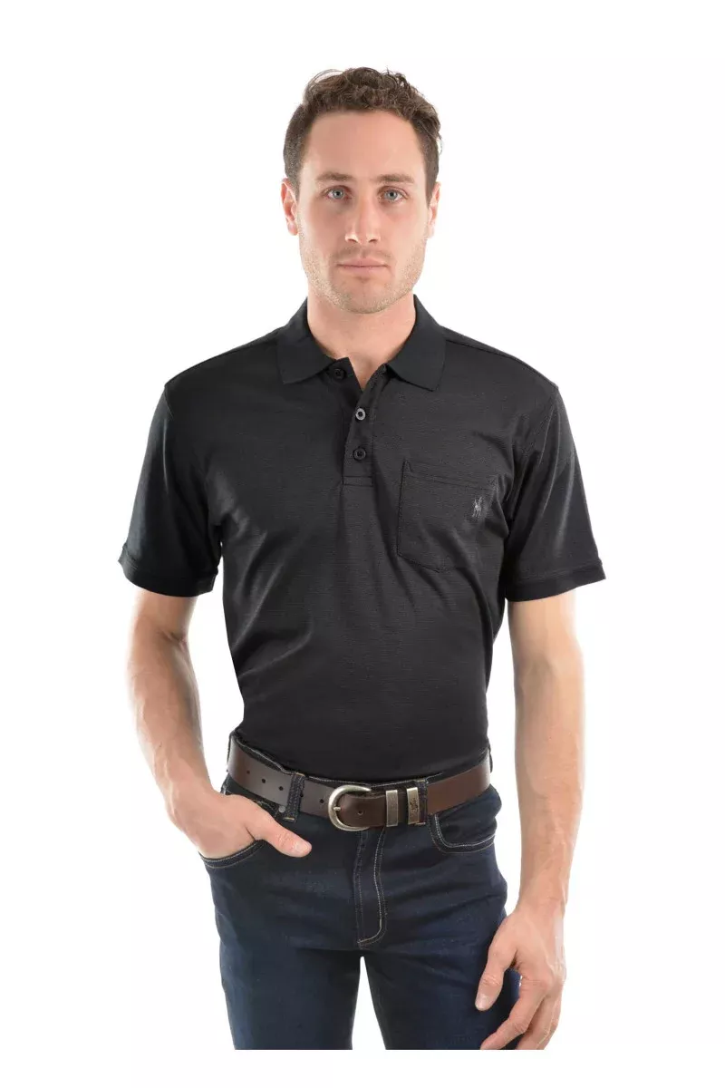 Thomas Cook Men's Bamboo 1 Pocket Short Sleeve Polo