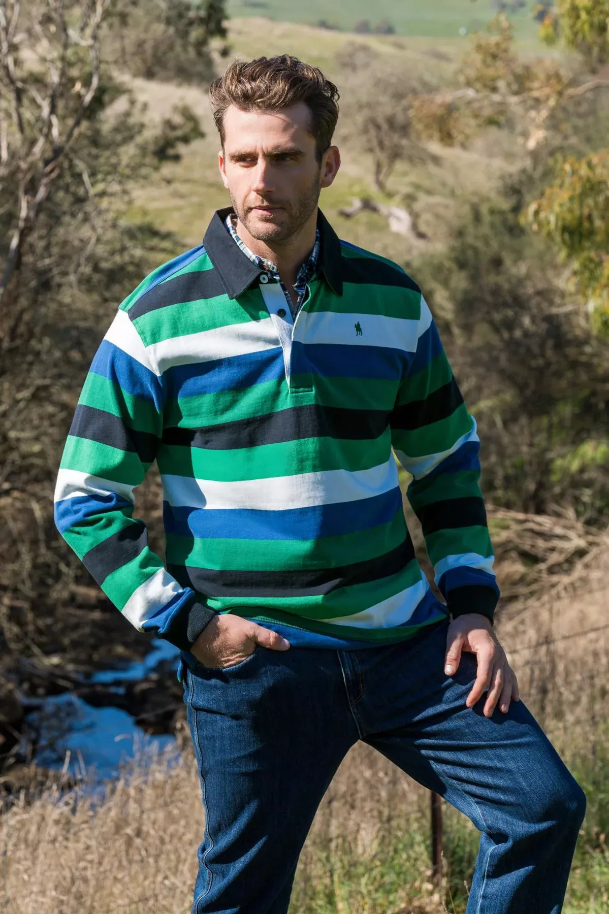 Thomas Cook Men's Gary Stripe Rugby