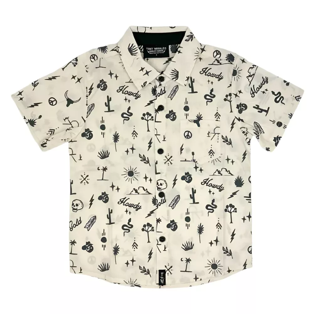 Tiny Whales Toddler Boy's Malone Button Up Shirt