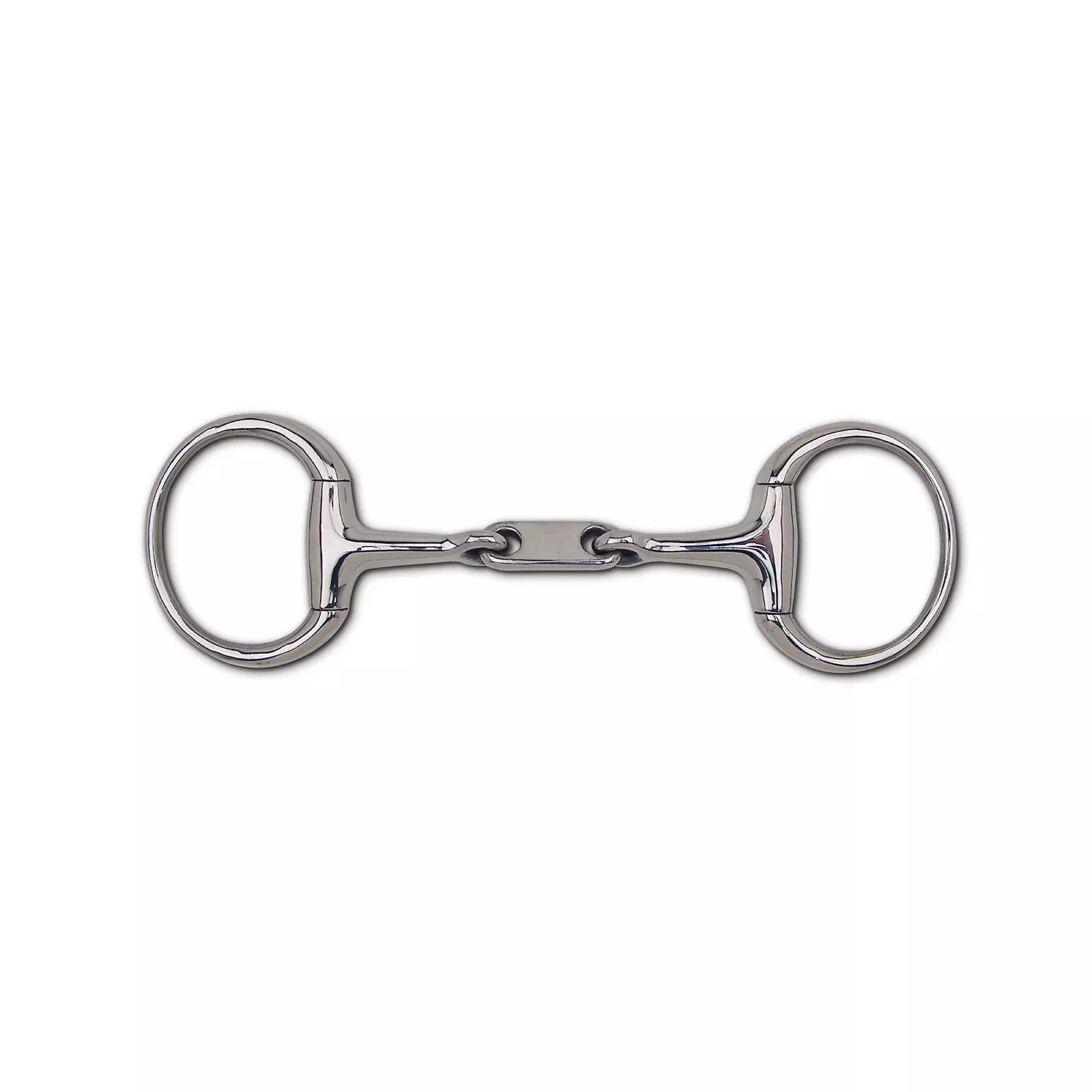 Toklat 14mm Stainless Steel Dr. Bristol Snaffle Eggbutt - 3 1/4" Rings