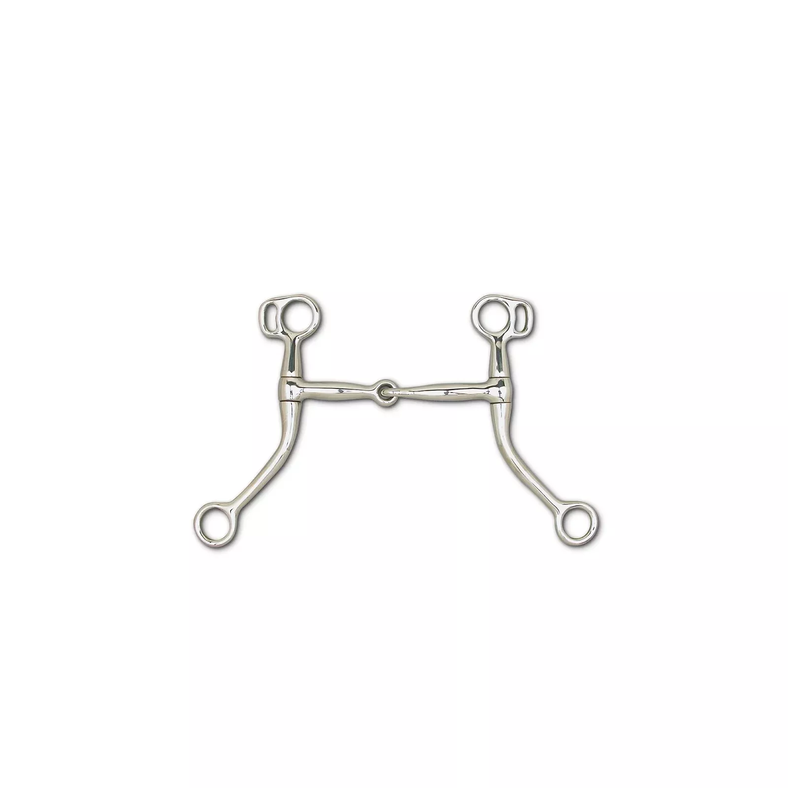 Toklat Swept Back Shank with Curb Ring - 6" Cheek Snaffle Mouthpiece