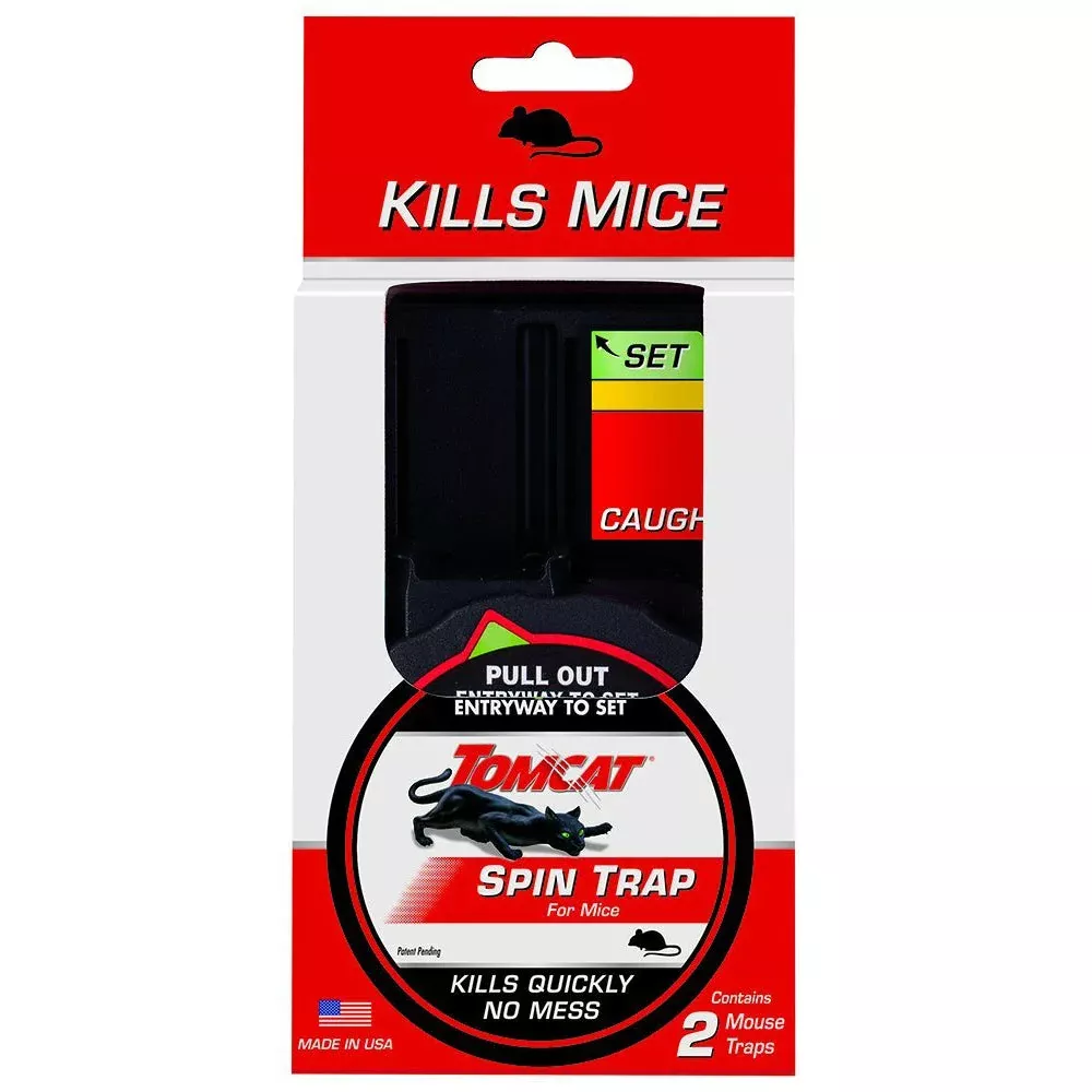 Tomcat Spin Trap Mouse Trap, 2 Pack