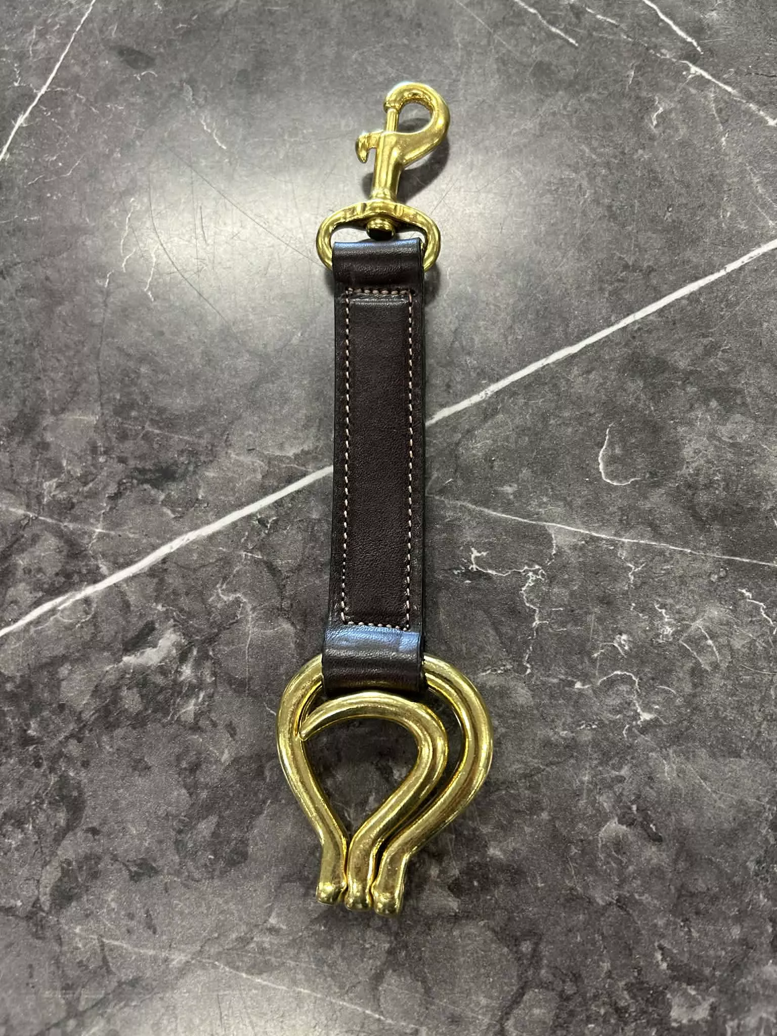Tory Leather Hoof Pick Key Fob