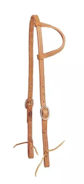 Tory Leather One Ear Headstall - Tie Ends