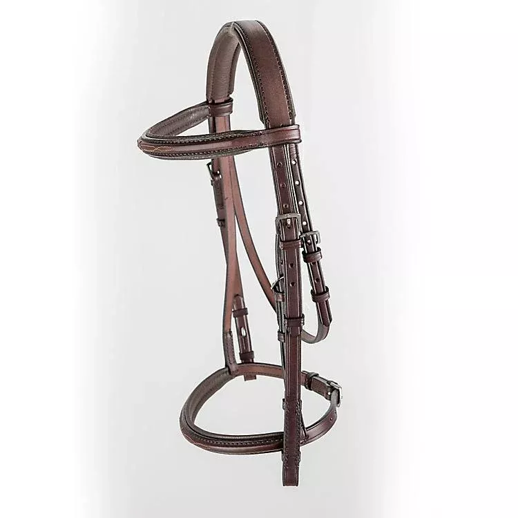 Tory Leather Padded Raised Fancy Stitch English Headstall