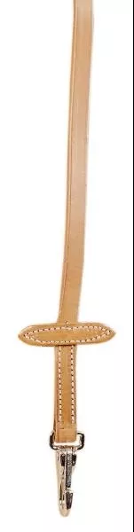 Tory Leather Single Ply Bit Stop Reins - Nickel Snaps