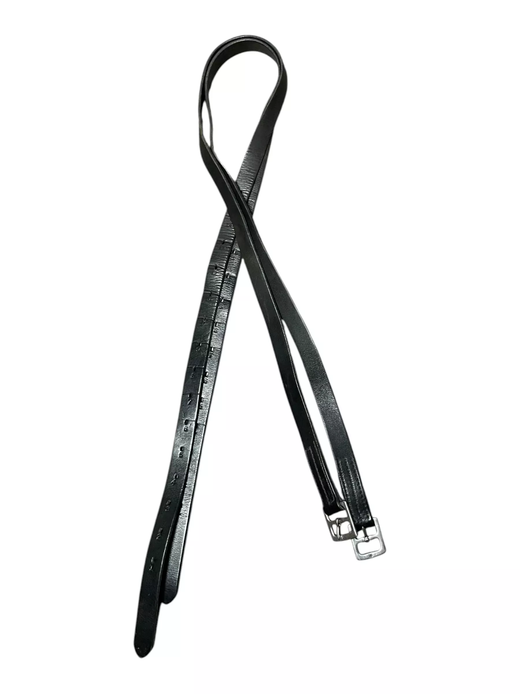 Tory Stirrup Leathers - Black - Approx 58" - USED