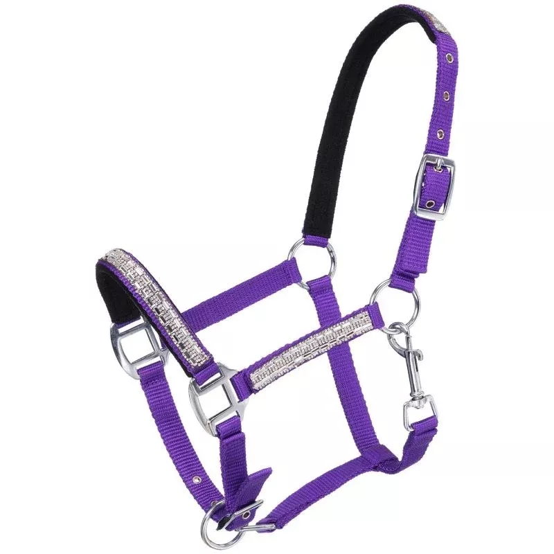 Tough 1 Miniature Adjustable Crystal Overlay Nylon Halter