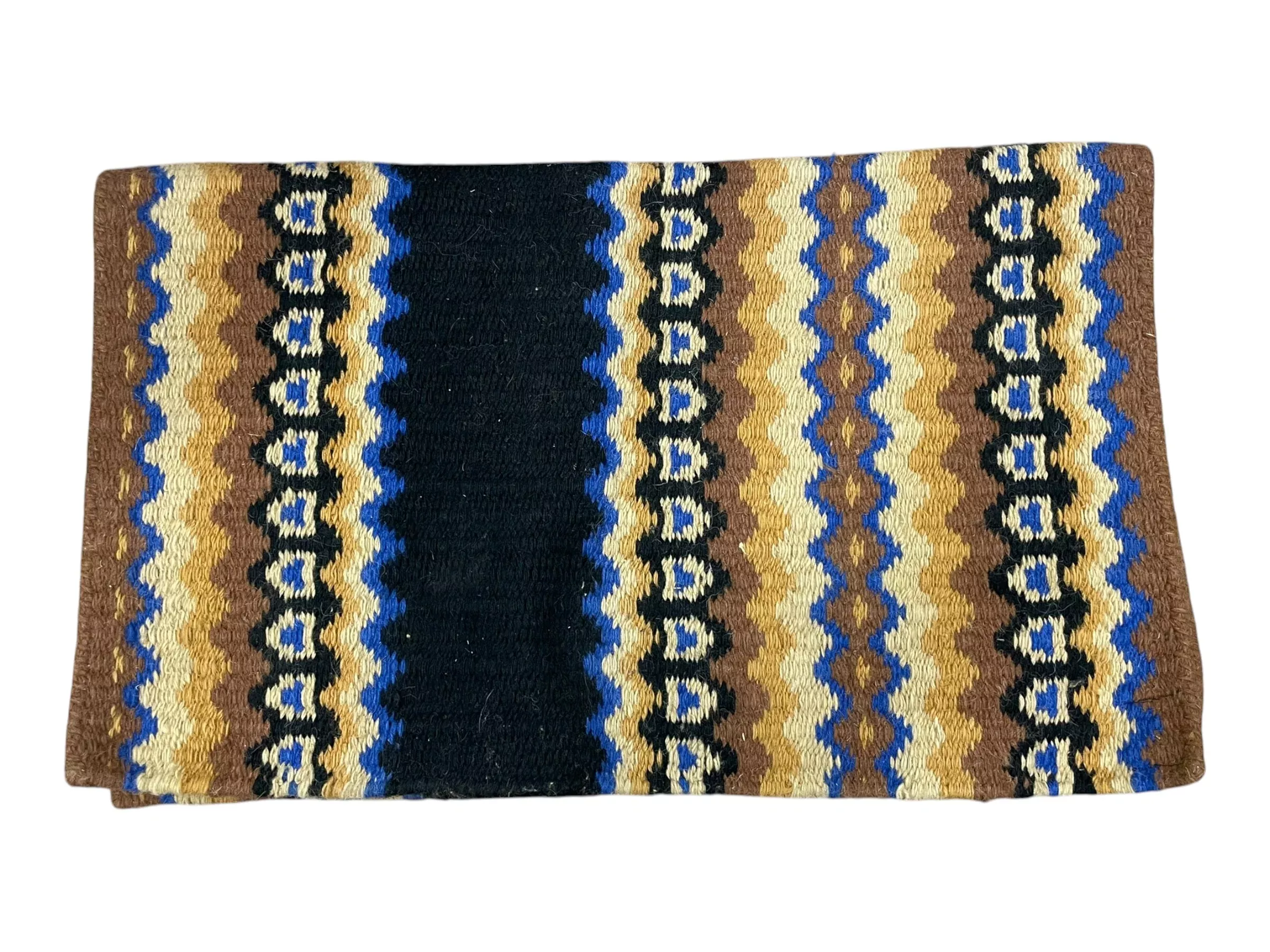 Tough-1 Western Pad - Brown/Black/Blue - Approx 34" x 20" - USED
