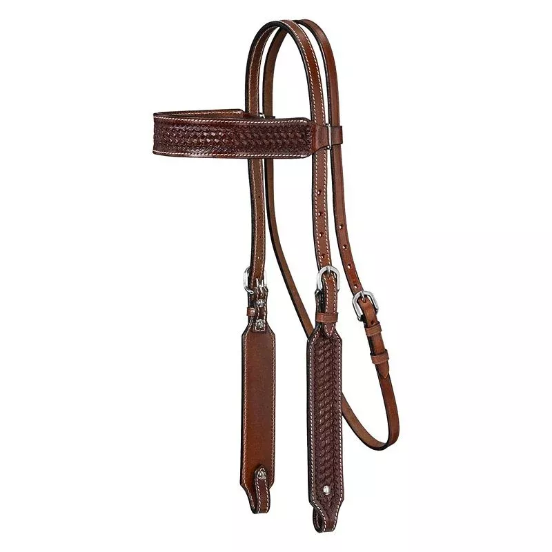 Tough1 Bodie Browband Basket Tooled Headstall