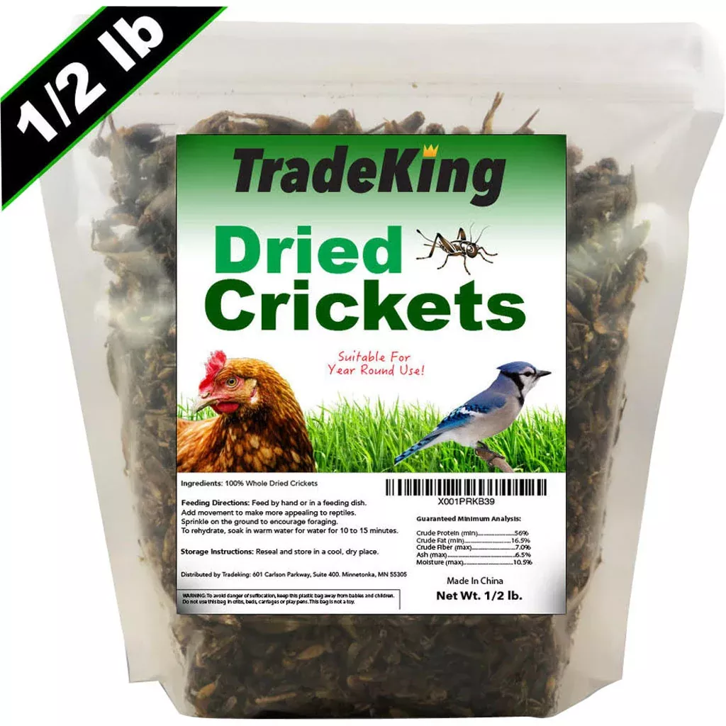 TradeKing Dried Crickets – 1/2 lb