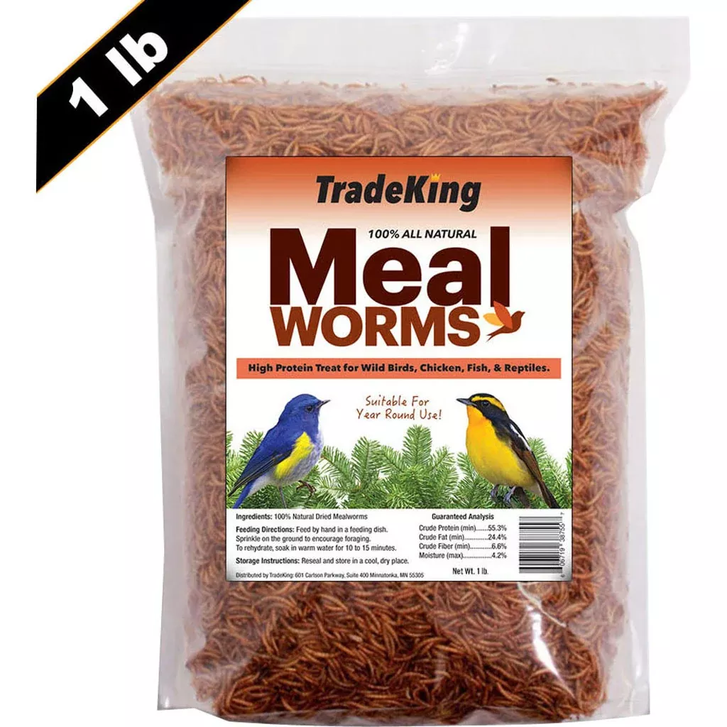 TradeKing Dried Mealworms – 1 lb