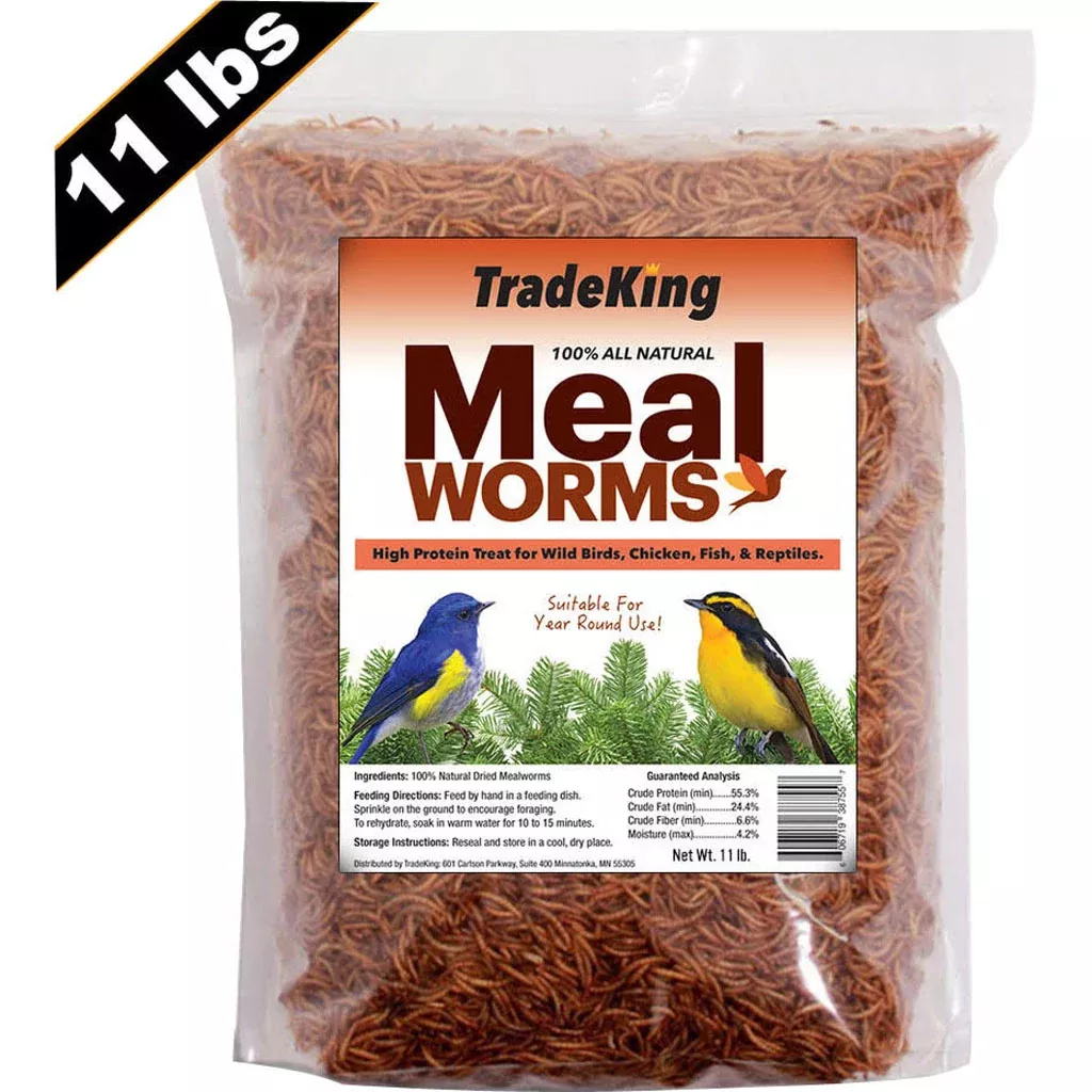 TradeKing Dried Mealworms – 11 lb