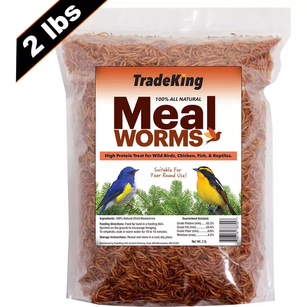 TradeKing Dried Mealworms – 2 lb