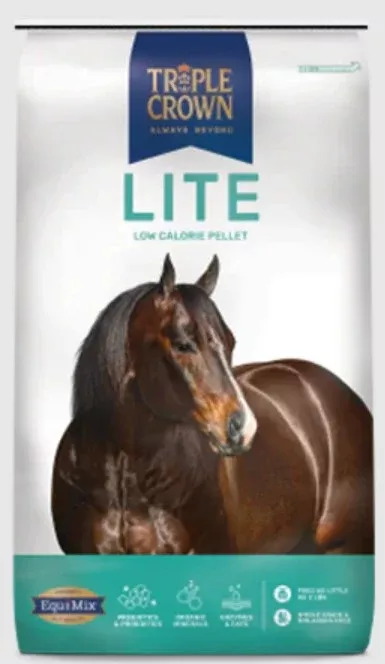 Triple Crown Lite Pellet Horse Feed, 50 lb