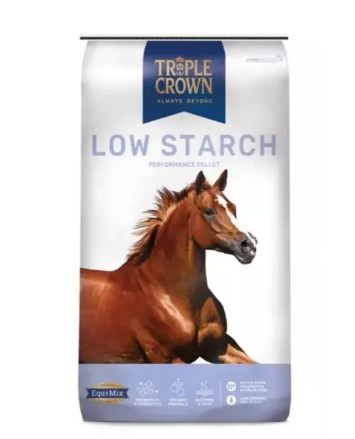 Triple Crown Low Starch Horse Feed Pellet, 50 lb