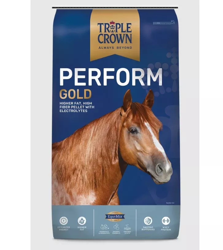 Triple Crown Perform Gold Horse Feed Pellet, 50 lb