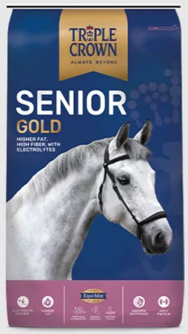 Triple Crown Senior Gold Textured Horse Feed, 50 lb