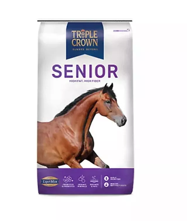 Triple Crown Senior Textured Horse Feed, 50 lb