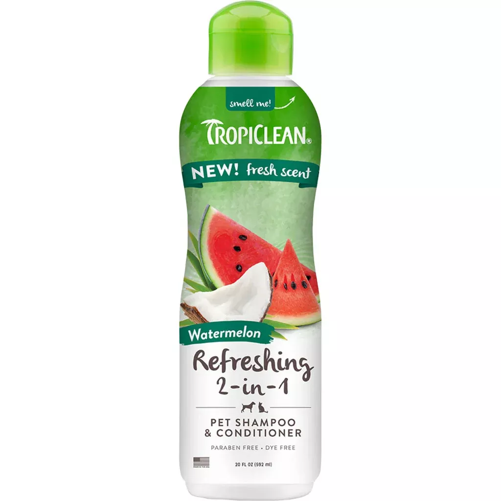 TropiClean 2-in-1 Pet Shampoo & Conditioner, Watermelon