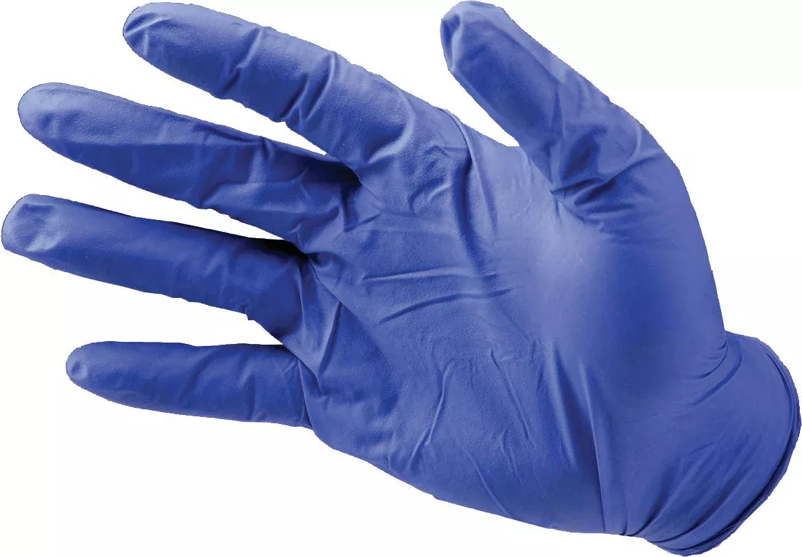 TrueBlue Nitrile Powder-Free Gloves 4 Mil Medium Blue 100 Count
