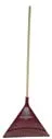 Truper Tru-Tough Poly Leaf Rake, 48 x 24 in, Green