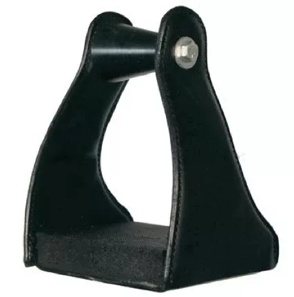 Tucker Leather Covered ErgoBalance Trail Glide Stirrups