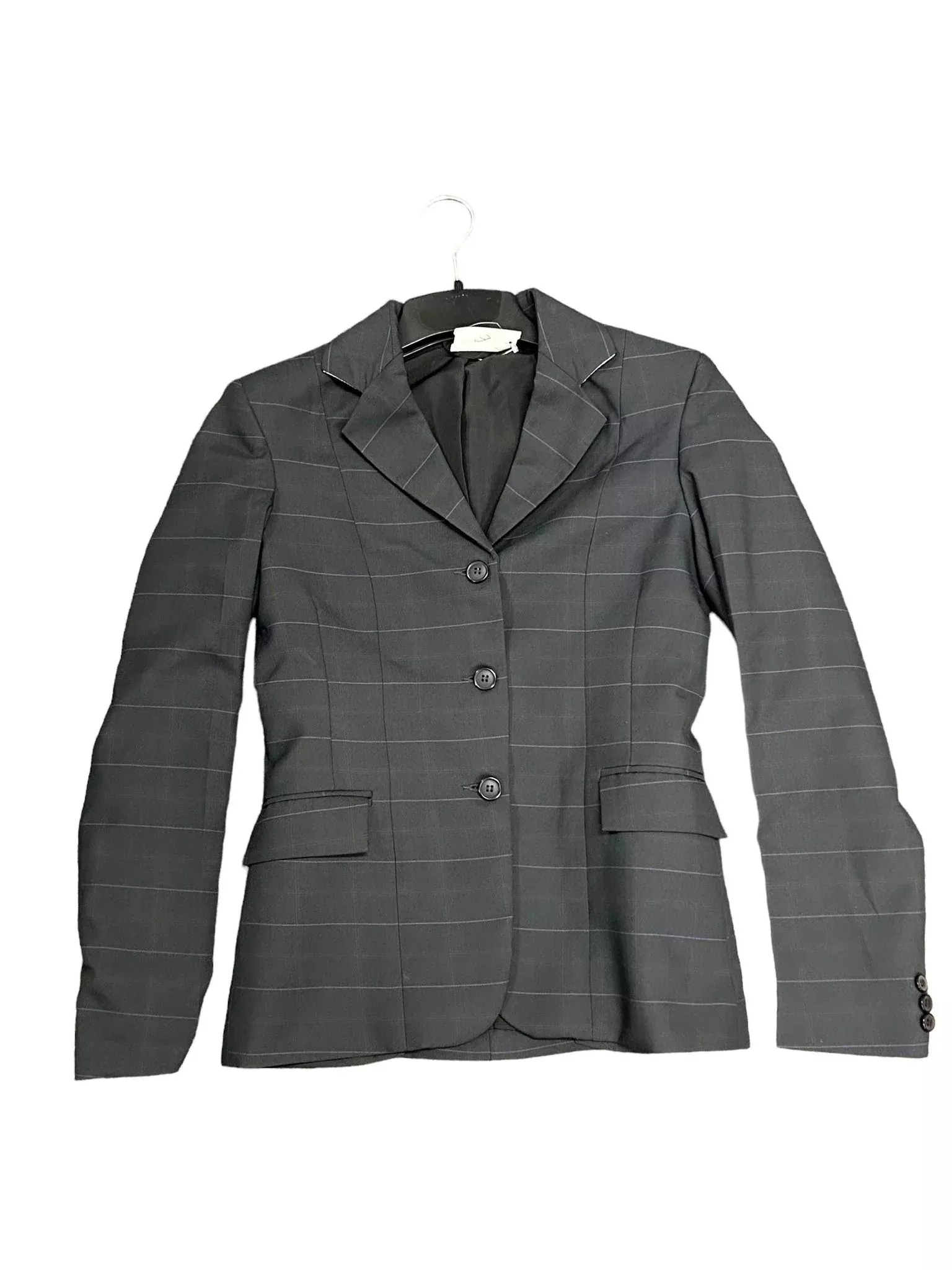 Tuff Rider Hampton Show Jacket -Charcoal Plaid - Size 2 -USED