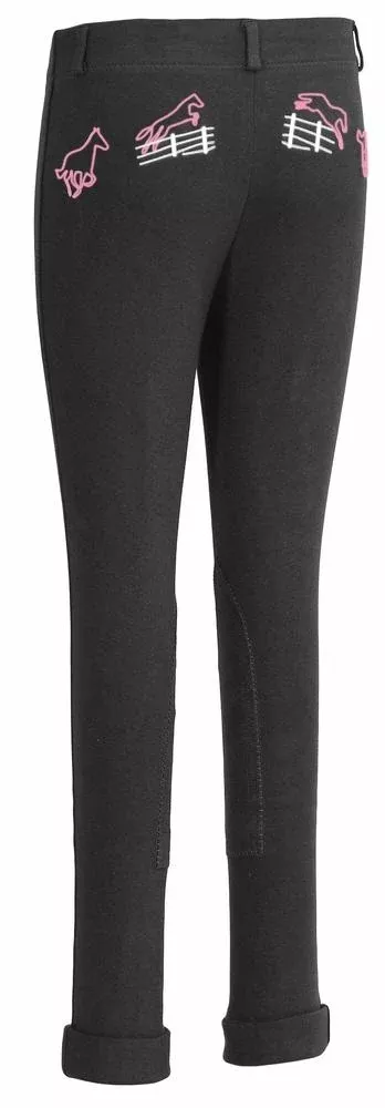 TuffRider Kids Cotton Embroidered Pull-On Jodhpurs