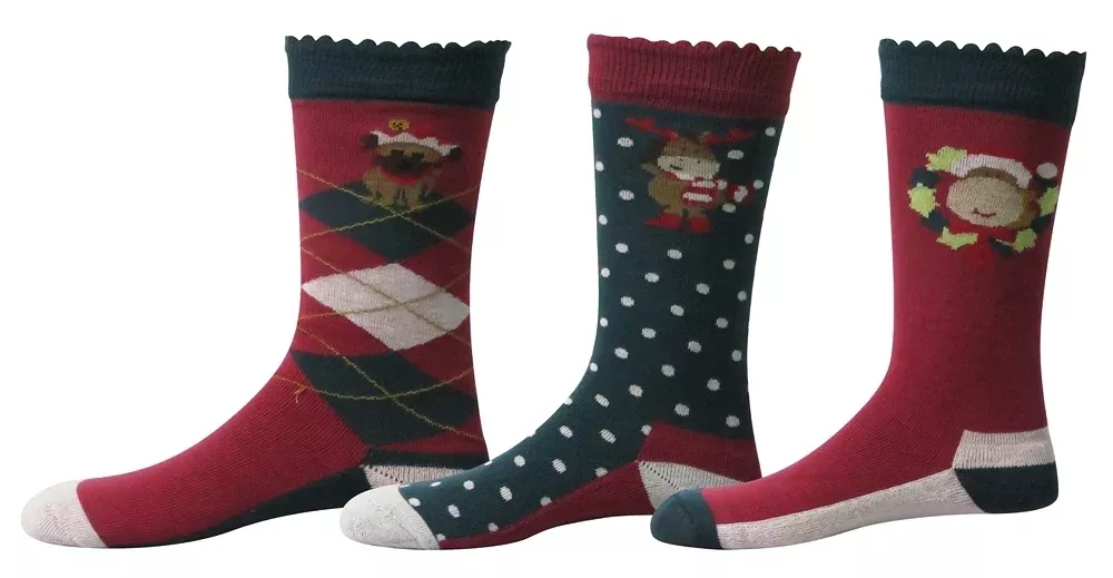 TuffRider Kids Holly Socks – 3 Pack