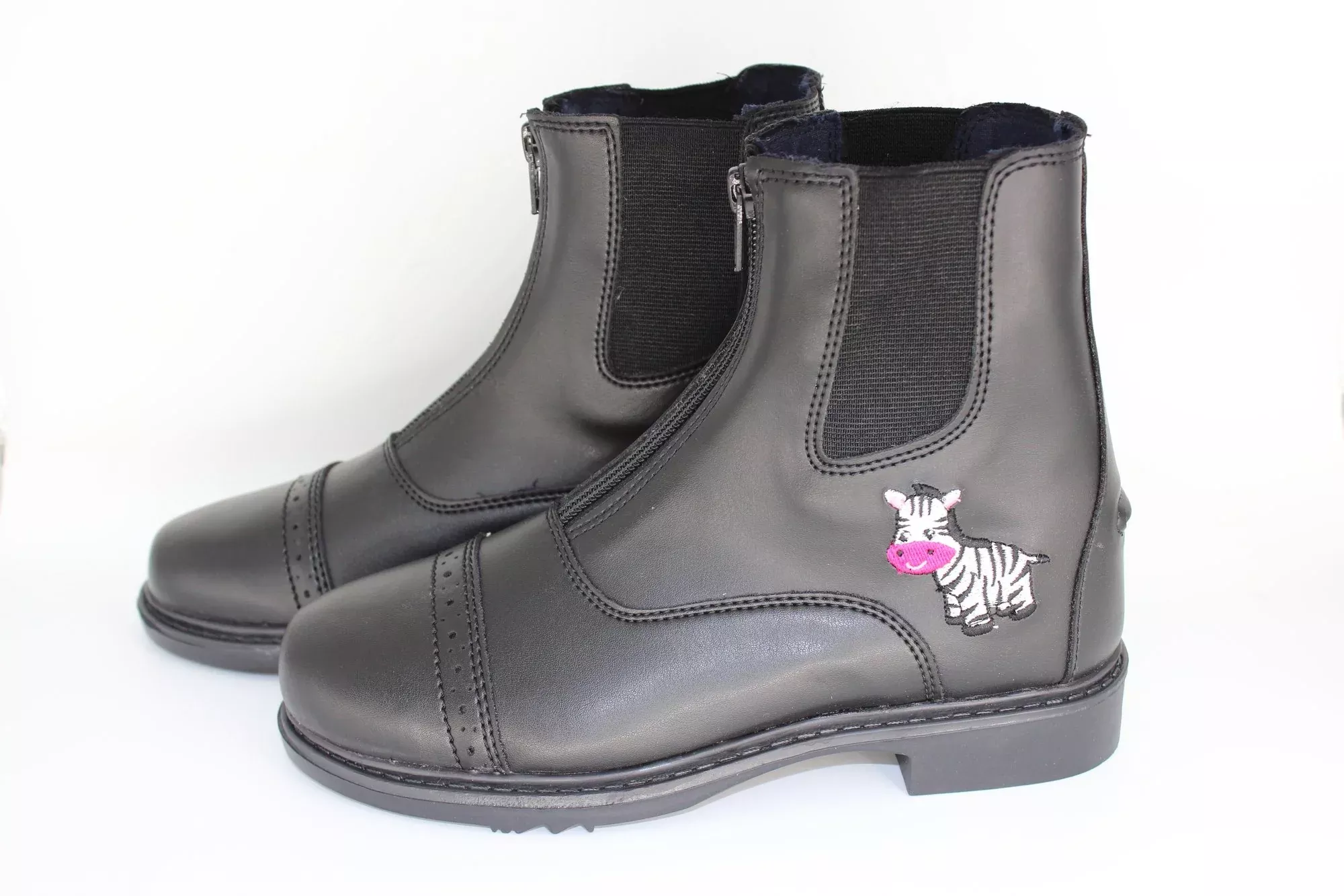 TuffRider Kids Zebra Zip Paddock Boots