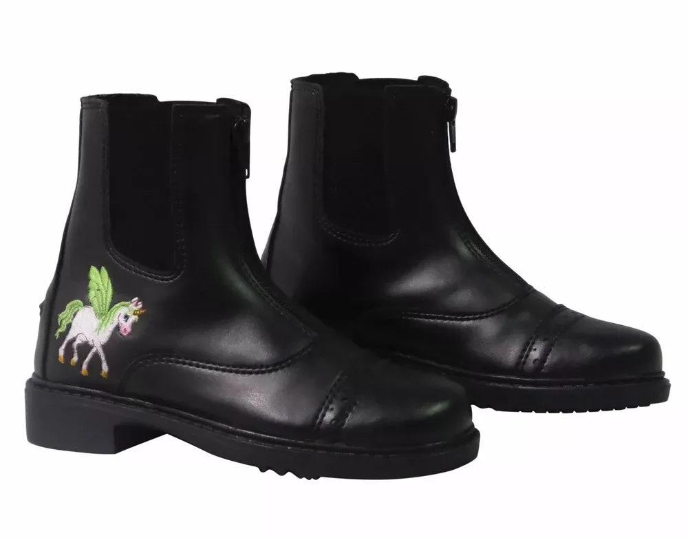 Tuffrider Unicorn Front Zip Paddock Boots - Kids