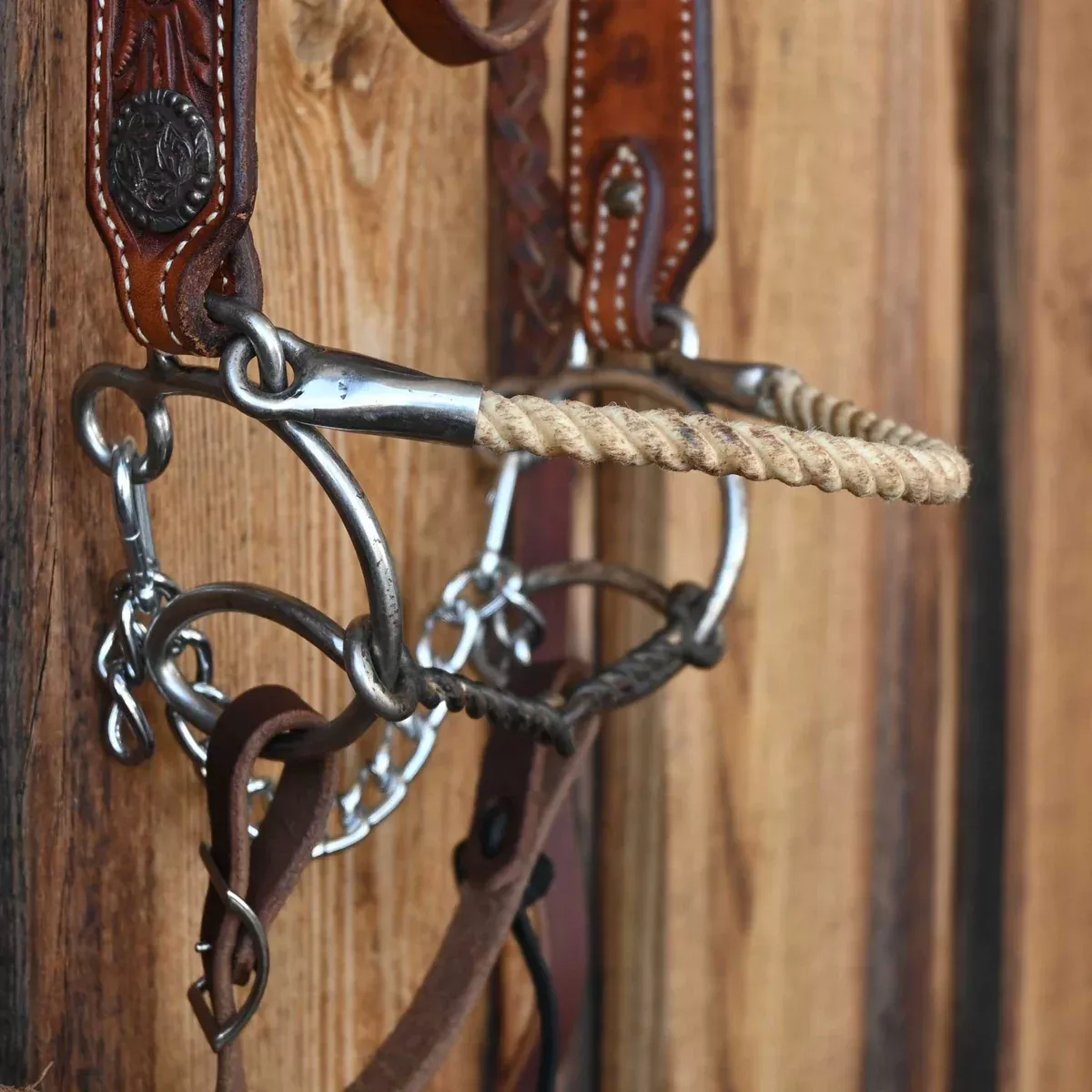 Twisted Wire Snaffle Gag Bridle Rig