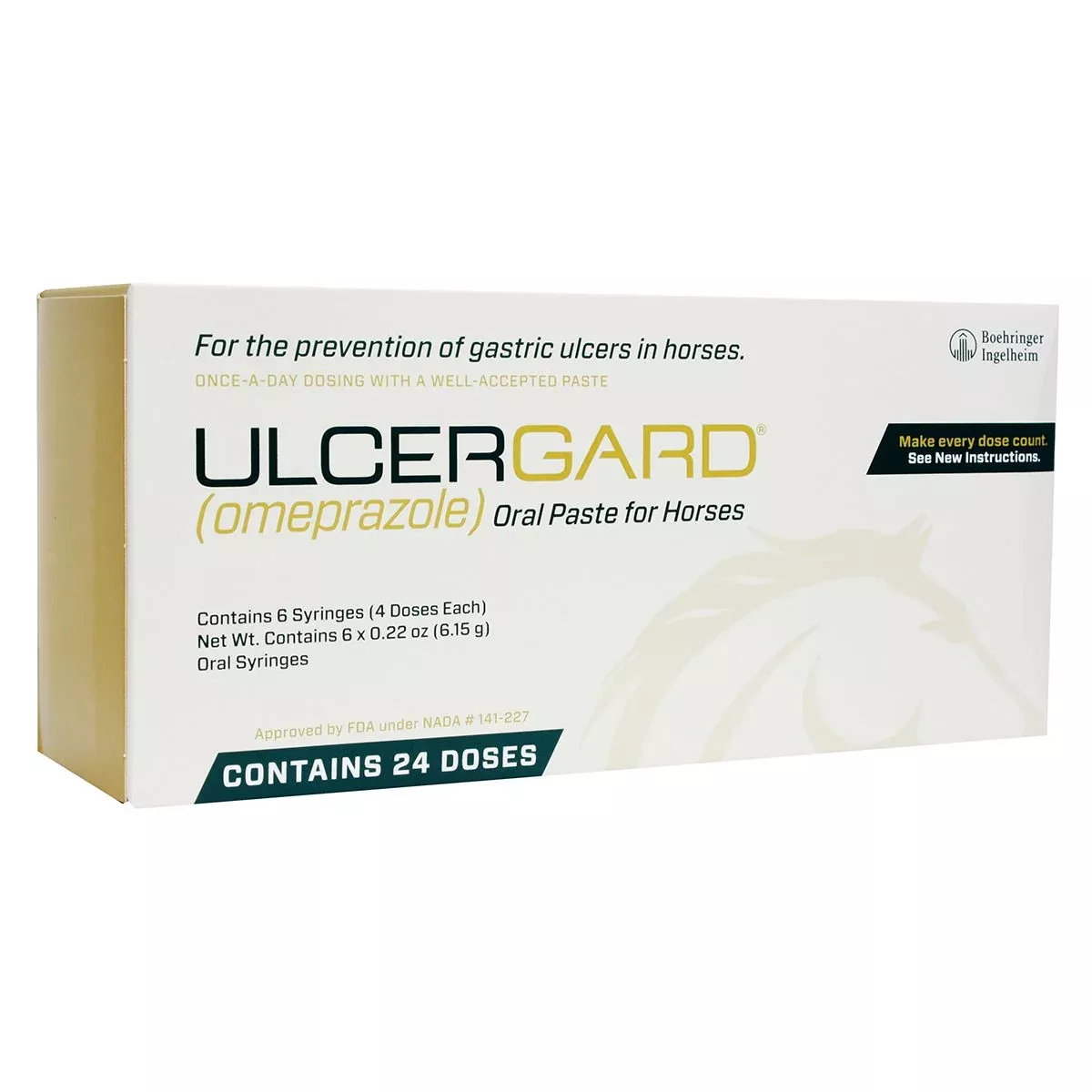 UlcerGard (Omeprazole) Oral Paste for Horses, 6 Pack (24 Doses)