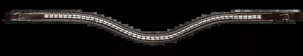 US Collection Silver Clincher V-Shaped Browband