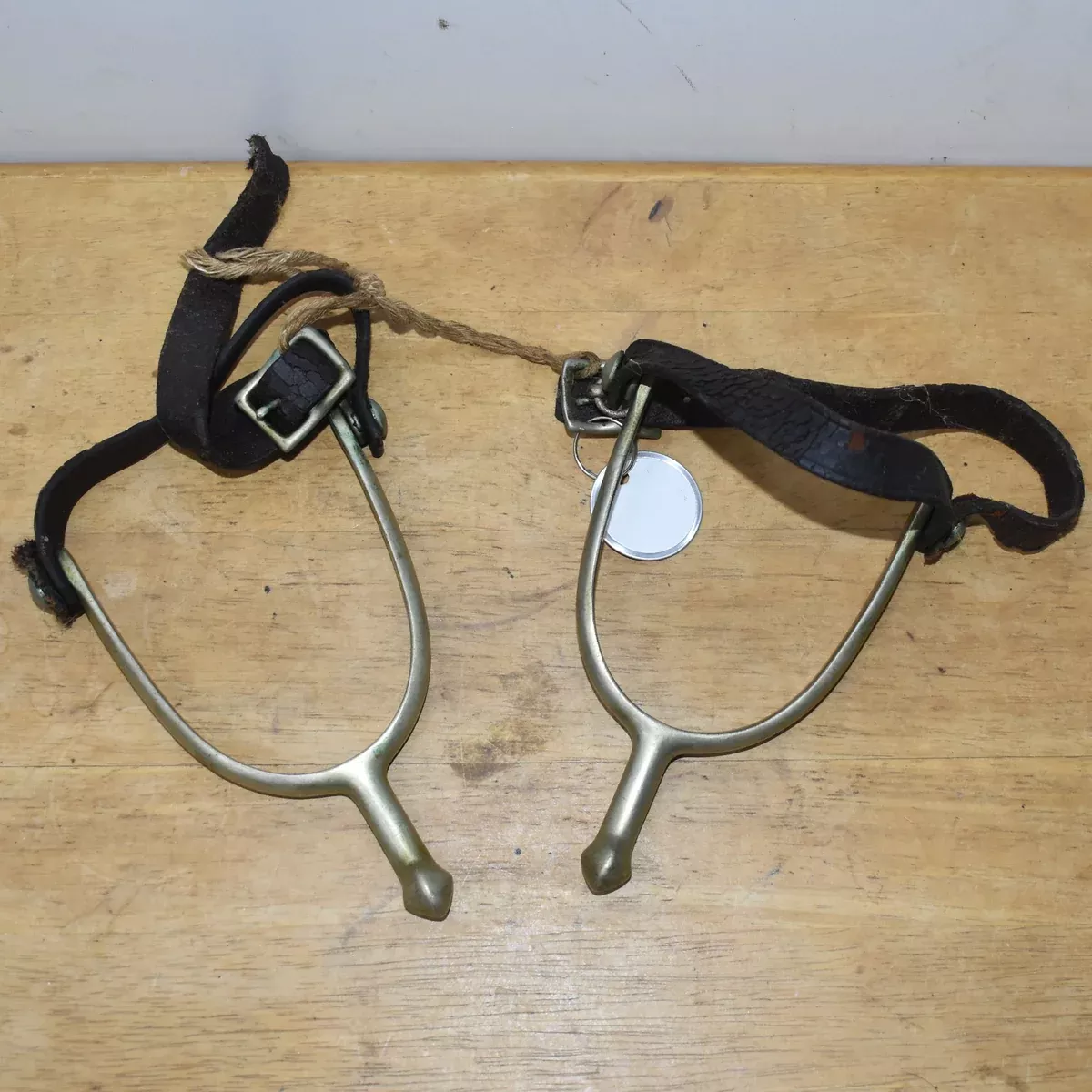 Used Antique Decor Men's Spurs With Spur Straps