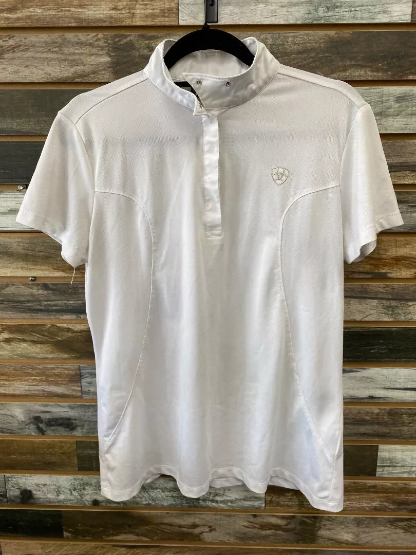 USED Ariat Pro Series Ladies Show Shirt Large White