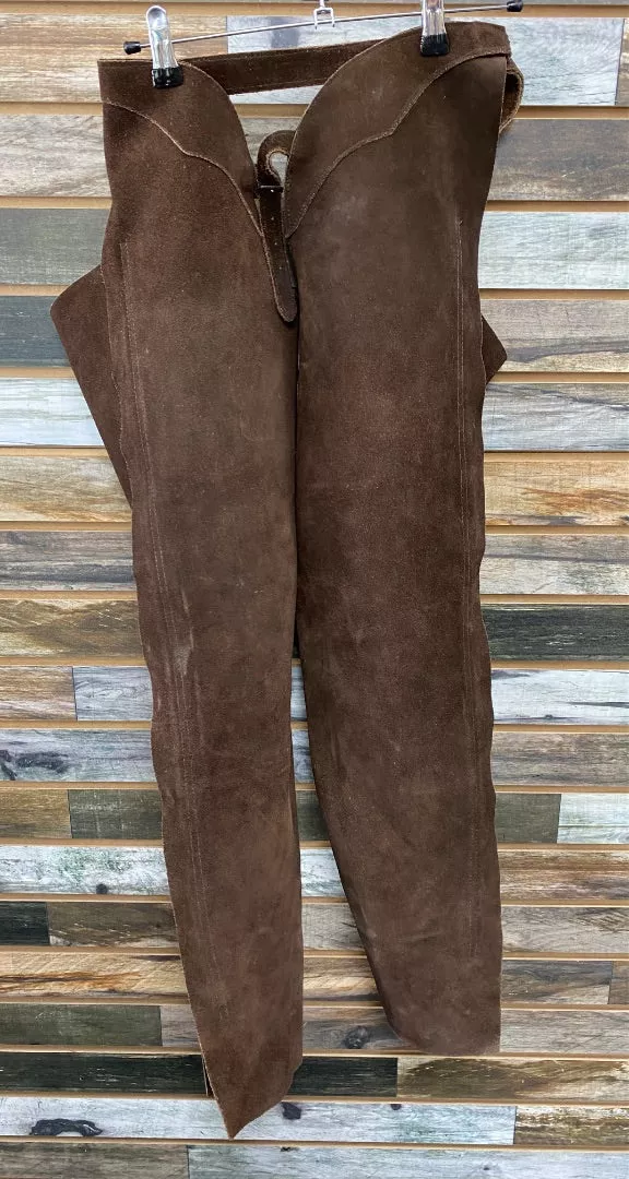 USED Devon-Aire Ladies Western Chaps Medium Brown