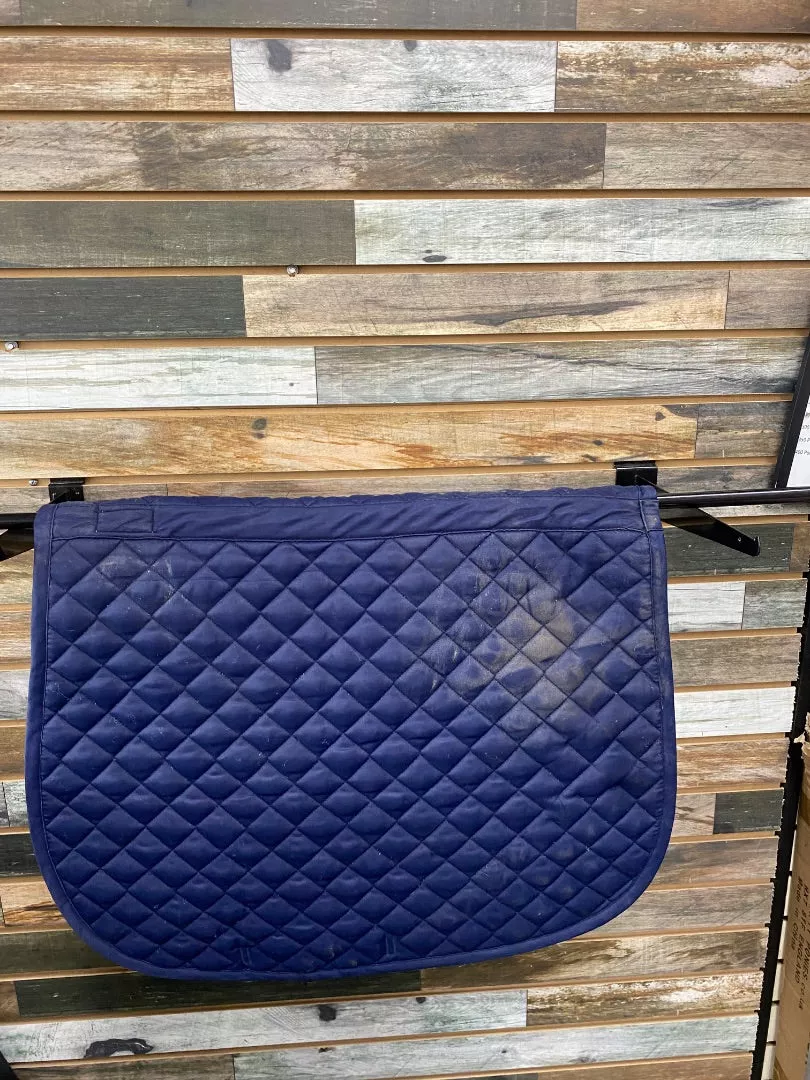 USED Dover All Purpose English Saddle PadNavy