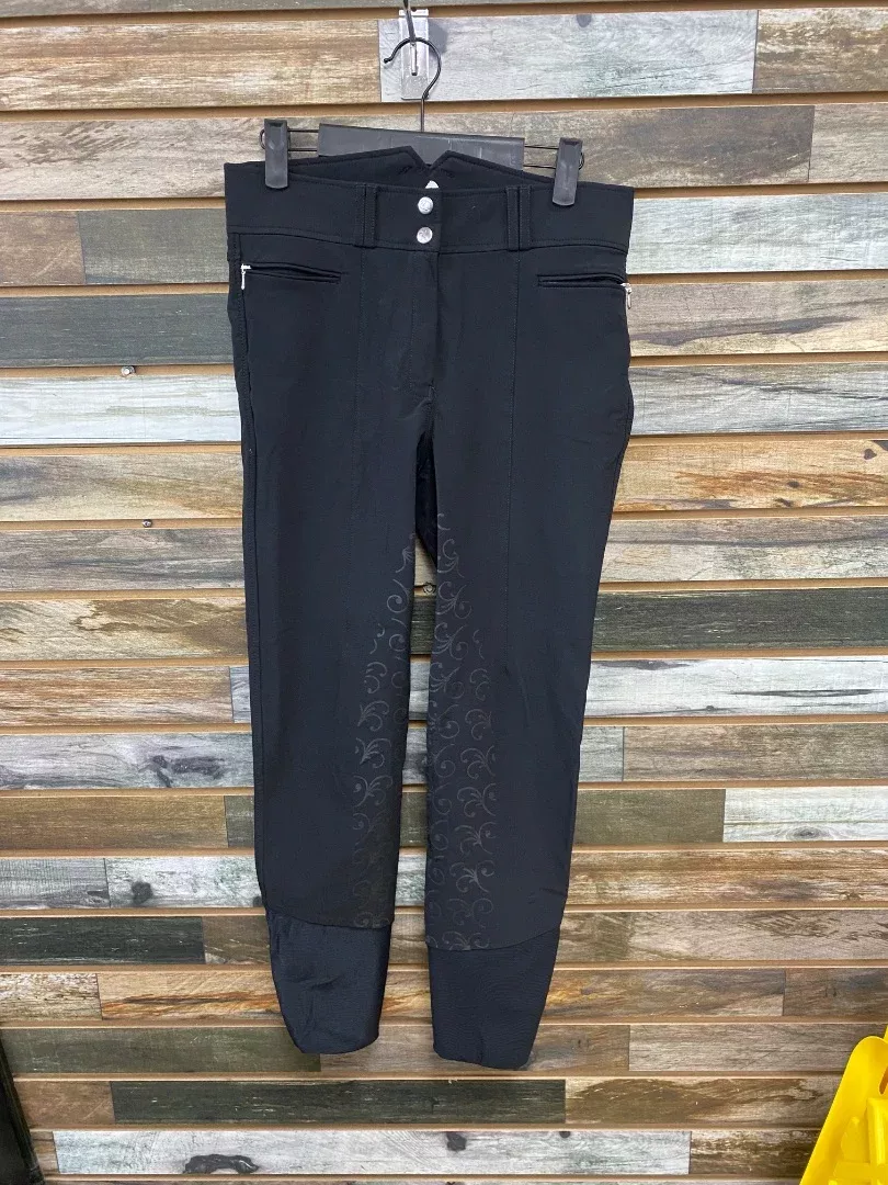 USED Horze Full Seat Breeches 26 Black