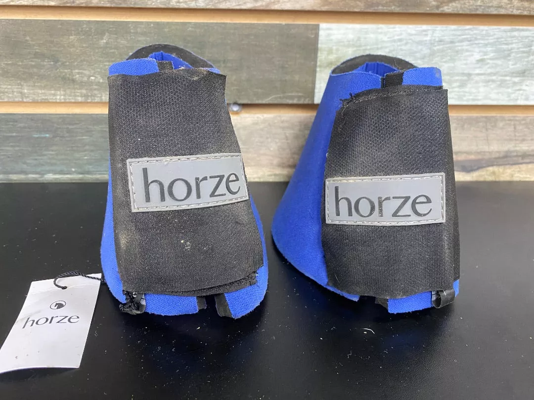 USED Horze Noeprene Bell Boots XL Blue