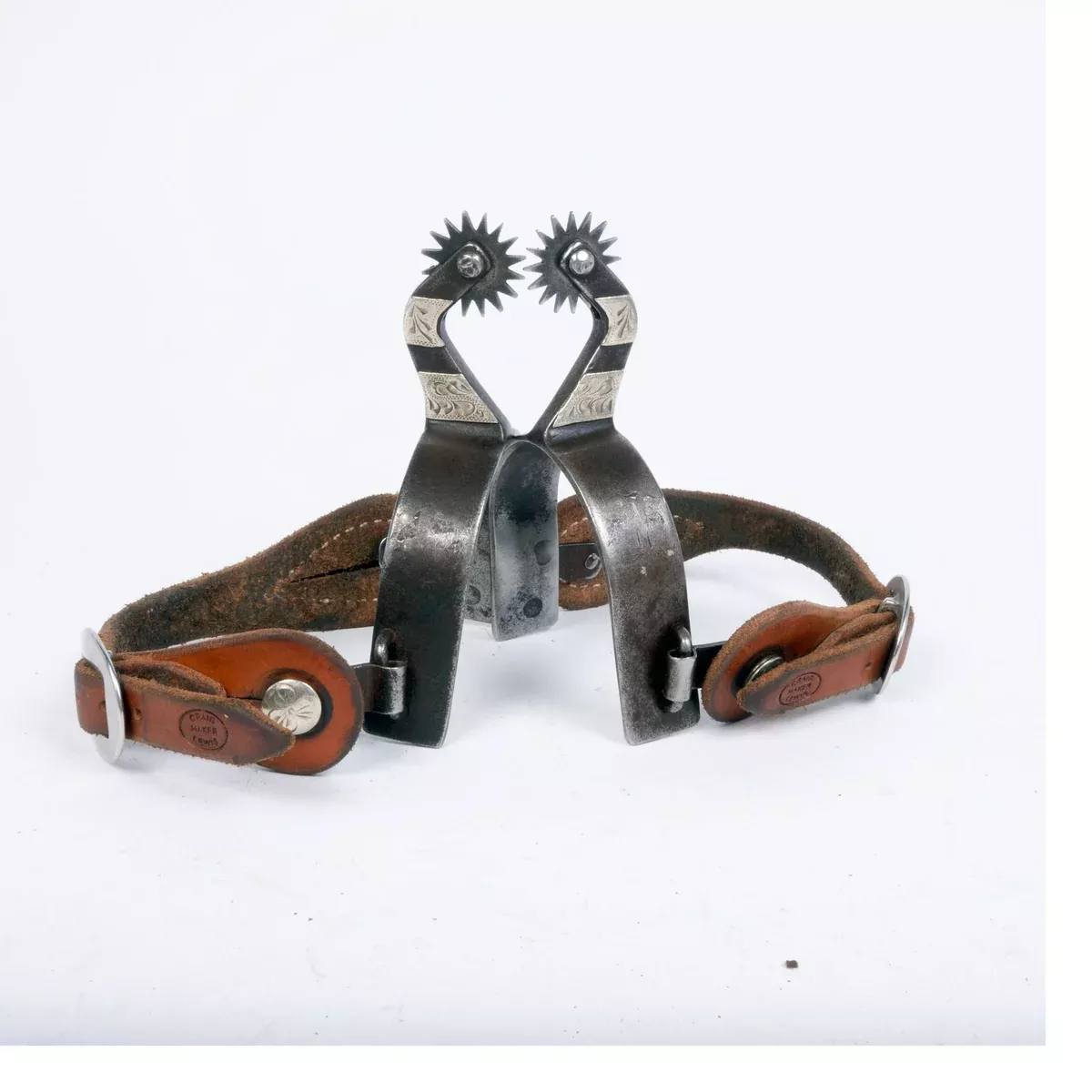 Used Men's Spurs With Craig Lewis Spur Straps