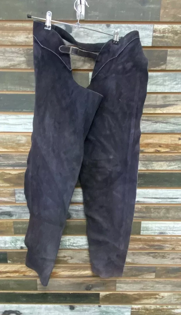 USED No Brand Leather Western Chaps Medium Purple