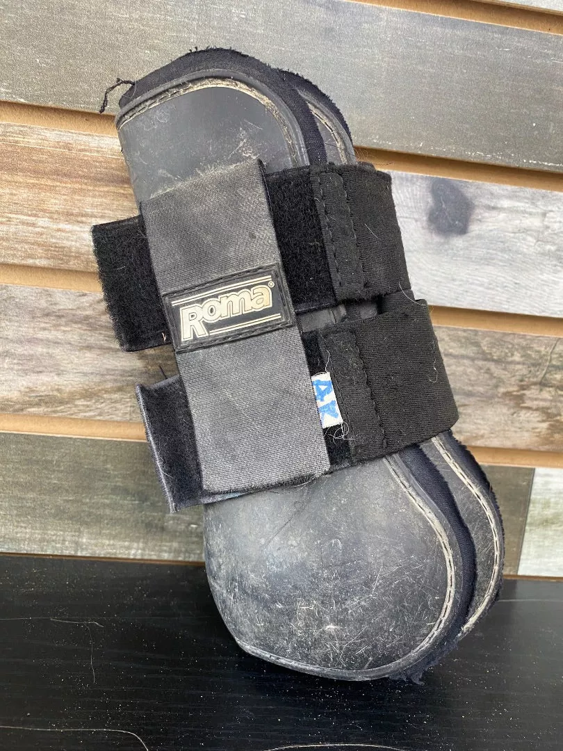 USED Roma Tendon Boots Full Black
