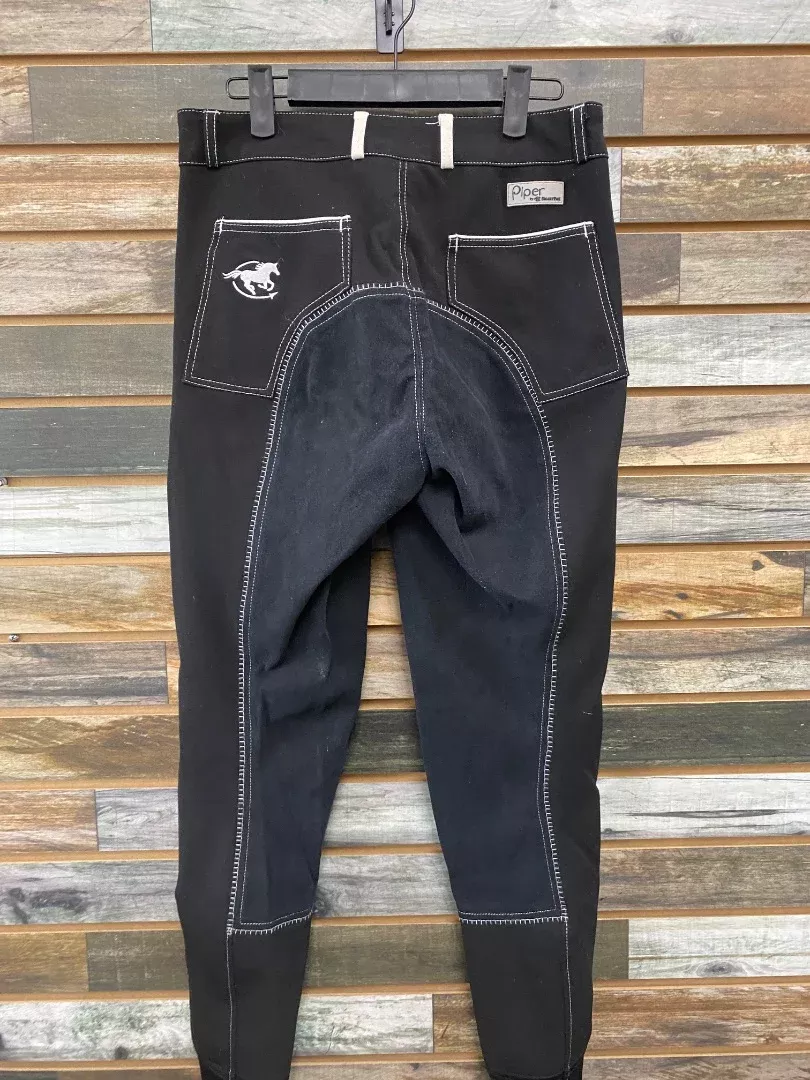 USED Smartpak Piper Ladies Fullseat Breech 28L Black