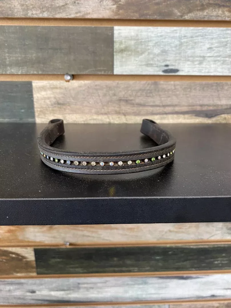 USEDBrowband 15" Black w/Multi Color Crystals