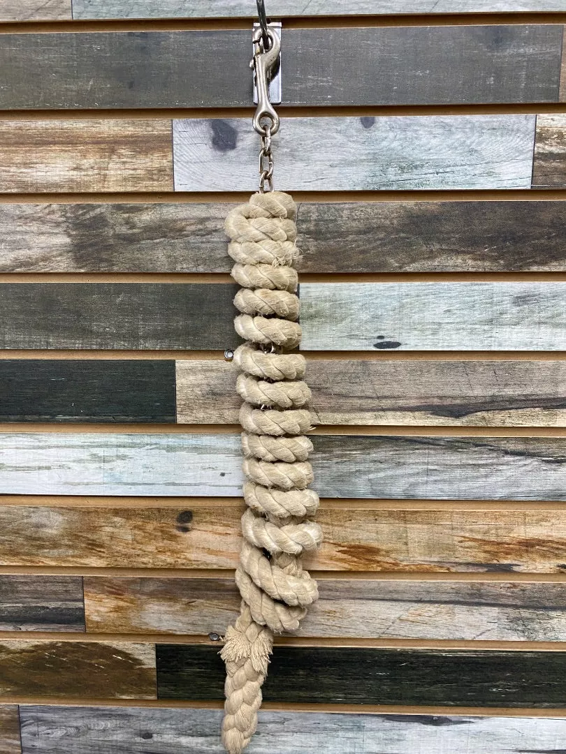 USEDCotton Lead with Stud ChainWhite