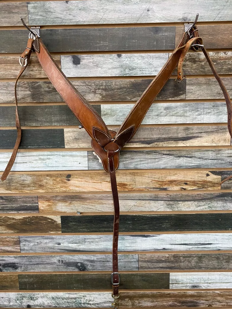 USEDLeather Breast Collar Horse Light/Dark Oil
