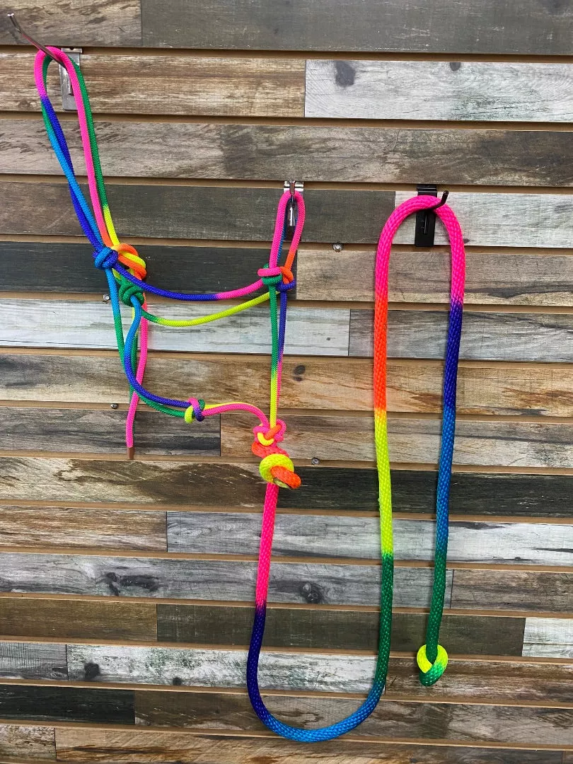 USEDNylon Rope Halter with LeadRainbow