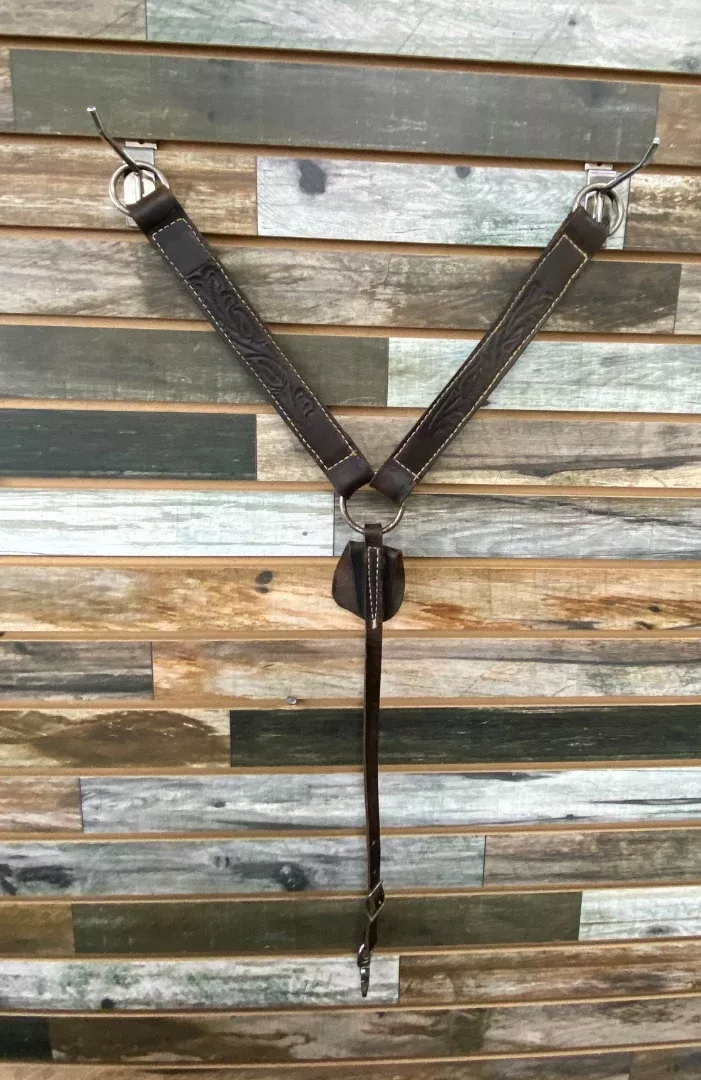 USEDWestern Breast Collars/ Leather Pony Pony Dark Oil